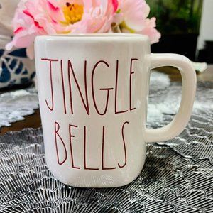 Rae Dunn Jingle Bells White & Red Mug 2020